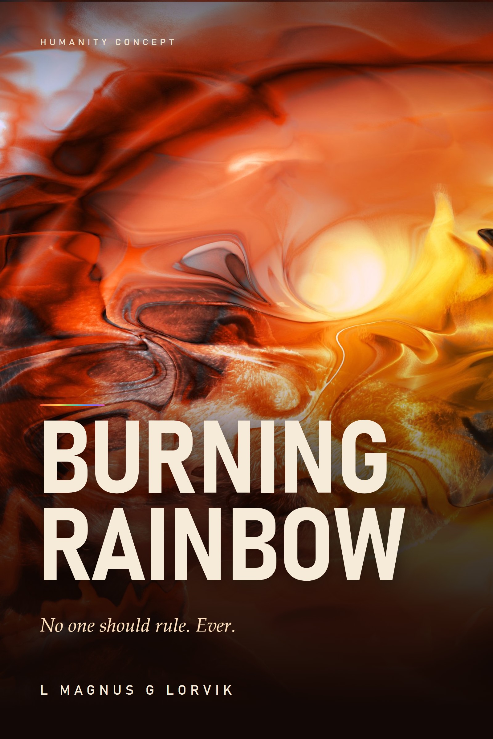 Burning Rainbow, the front cover