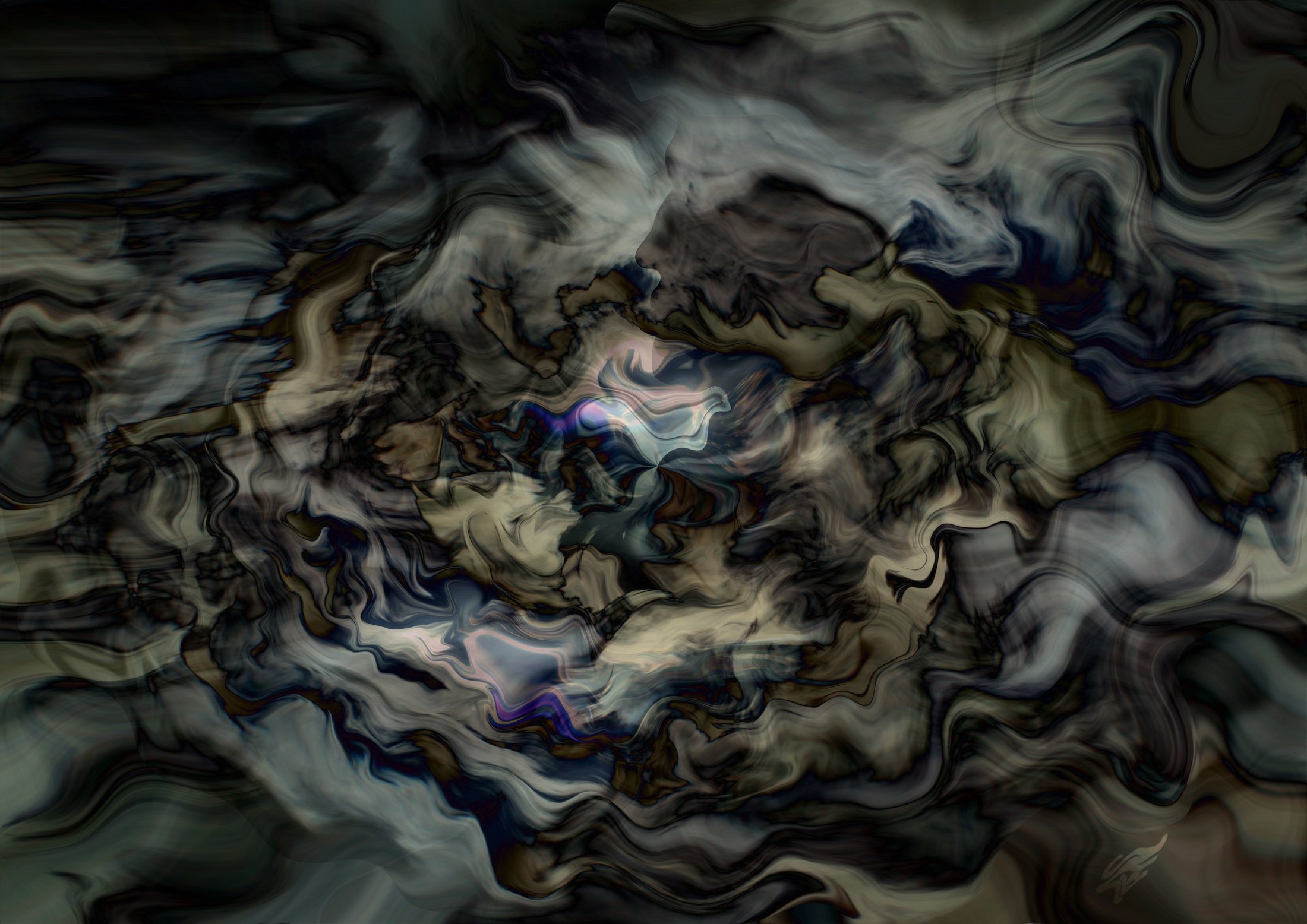 Clouded Platform II - dark-glow